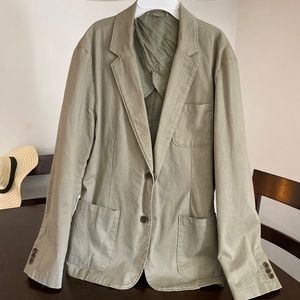 good fellow and co kenwood casual blazer in green